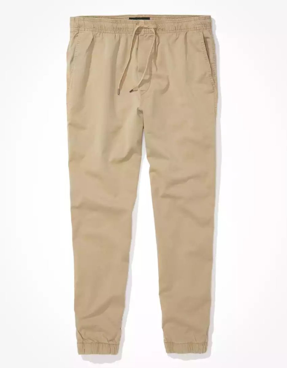 Pantalon American Eagle AE Trekker Jogger Kaki Clair Homme | YKX-75841378